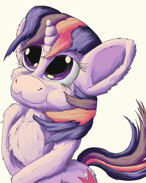 Size: 1954x2441 | Tagged: safe, artist:firefanatic, derpibooru import, twilight sparkle, pony, unicorn, :3, chest fluff, cute, fluffy, puffy cheeks, smiling