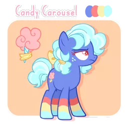 Size: 1280x1266 | Tagged: safe, artist:holidaye, derpibooru import, oc, oc:candy carousel, earth pony, pony, female, mare, reference sheet, simple background, solo, transparent background