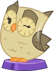 Size: 2419x3158 | Tagged: artist:phucknuckl, awwlowiscious, bird, cute, derpibooru import, high res, male, my little pocket ponies, one eye closed, owl, owlowiscious, part of a series, part of a set, pocket ponies, safe, simple background, solo, transparent background, wink