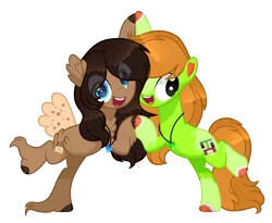 Size: 5000x4106 | Tagged: safe, artist:sugaryicecreammlp, derpibooru import, oc, oc:moose, oc:nathan, unofficial characters only, earth pony, pony, base used, deer tail, male, simple background, stallion, transparent background