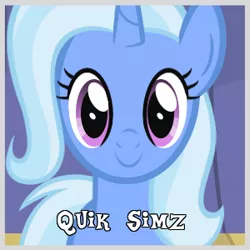 Size: 300x300 | Tagged: safe, artist:comfydove, derpibooru import, trixie, pony, unicorn, cute, female, flash game, link in source, looking at you, mare, smiling