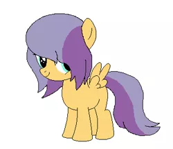 Size: 370x320 | Tagged: safe, artist:dudleybrittany1399, artist:selenaede, derpibooru import, oc, oc:hope allgood, unofficial characters only, pegasus, pony, icey-verse, base used, blank flank, female, filly, magical lesbian spawn, offspring, parent:barley barrel, parent:scootaloo, parents:barleyloo, simple background, solo, white background