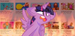 Size: 2245x1085 | Tagged: semi-grimdark, artist:rainbow eevee, derpibooru import, twilight sparkle, twilight sparkle (alicorn), alicorn, pony, 5-minute crafts, angry, burning, dialogue, faic, female, fire, hater, meme, not salmon, rage, rage face, rage quit, solo, this will not end well, wat