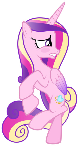 Size: 7000x12919 | Tagged: safe, artist:dentist73548, derpibooru import, edit, editor:slayerbvc, vector edit, princess cadance, alicorn, pony, absurd resolution, accessory-less edit, barehoof, bipedal, blushing, female, mare, missing accessory, simple background, solo, transparent background, vector