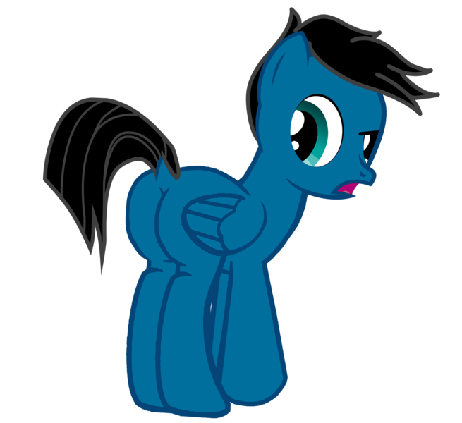 Size: 3600x3300 | Tagged: safe, artist:agkandphotomaker2000, derpibooru import, oc, oc:pony video maker, pegasus, pony, butt, male, plot, simple background, solo, stallion, transparent background, vector