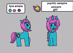 Size: 944x684 | Tagged: safe, artist:ask-luciavampire, derpibooru import, oc, pony, unicorn, vampire, vampony, tumblr:the-vampire-academy, 1000 hours in ms paint, profile, tumblr