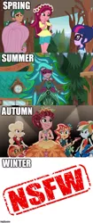 Size: 500x1189 | Tagged: safe, derpibooru import, edit, edited screencap, screencap, applejack, fluttershy, gaea everfree, gloriosa daisy, rainbow dash, sci-twi, sunset shimmer, timber spruce, twilight sparkle, equestria girls, legend of everfree, female, geode of empathy, geode of fauna, geode of shielding, geode of sugar bombs, geode of super strength, geode of telekinesis, magical geodes, male, we will stand for everfree