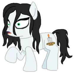 Size: 674x663 | Tagged: safe, artist:logan jones, derpibooru import, ponified, ghost, ghost pony, pony, robot, robot pony, undead, 1000 hours in ms paint, animatronic, decoration, donna the dead, female, gemmy, glowing eyes, halloween, holiday, simple background, transparent background