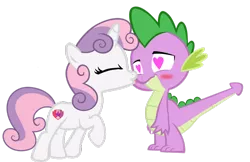 Size: 1110x719 | Tagged: artist needed, safe, derpibooru import, spike, sweetie belle, dragon, pony, unicorn, blushing, cute, cutie mark, eyes closed, female, filly, heart, heart eyes, in love, kiss on the cheek, kissing, male, shipping, simple background, spikebelle, straight, tail, tailboner, the cmc's cutie marks, transparent background, vector, wingding eyes