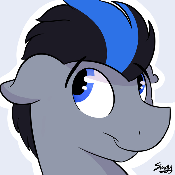 Size: 5000x5000 | Tagged: safe, artist:siggyderp, derpibooru import, oc, unofficial characters only, pony, commission, icon, male, profile picture, signature, solo, stallion