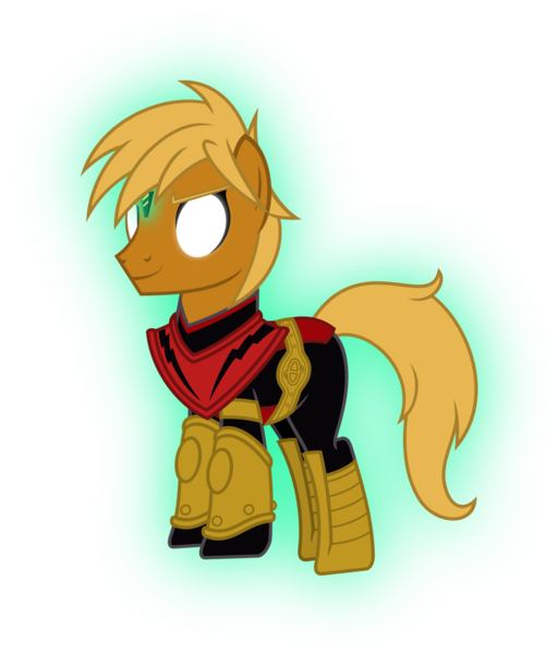 Size: 1280x1500 | Tagged: safe, artist:mlp-trailgrazer, derpibooru import, oc, oc:the editor, pony, adam warlock, armor, clothes, cosplay, costume, male, simple background, solo, stallion, transparent background