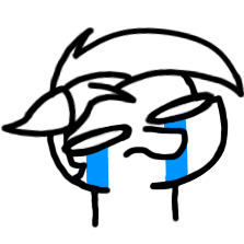 Size: 223x223 | Tagged: safe, artist:theartisttree, derpibooru import, oc, oc:theartisttree, earth pony, pony, colored, crying, depressed, head, monochrome, sad, simple background, solo, transparent background, white eyes