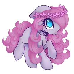 Size: 1022x1019 | Tagged: safe, artist:miniaru, derpibooru import, oc, oc:lilac, earth pony, pony, female, jewelry, mare, necklace, simple background, transparent background