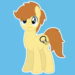 Size: 2084x2084 | Tagged: safe, artist:showtimeandcoal, derpibooru import, oc, oc:tech, oc:techmagic, unofficial characters only, earth pony, pony, commission, custom icon, digital art, icon, male, ponysona, simple background, solo, stallion, vector