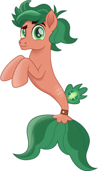 Size: 858x1500 | Tagged: artist:cloudyglow, cute, derpibooru import, fins, green eyes, hooves, looking at you, movie accurate, safe, seaponified, seapony (g4), seapony timber spruce, simple background, smiling, species swap, tail, timberbetes, timber spruce, transparent background