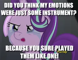 Size: 867x670 | Tagged: caption, crying, derpibooru import, edit, edited screencap, emotional, image macro, no second prances, safe, screencap, starlight glimmer, text, upset