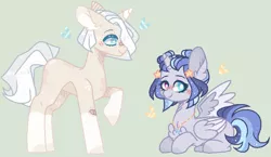 Size: 768x445 | Tagged: safe, artist:nocturnal-moonlight, derpibooru import, oc, oc:crystsal lucidity, oc:mercury, unofficial characters only, alicorn, pony, unicorn, colt, female, filly, male, offspring, offspring's offspring, parents:oc x oc, prone, simple background