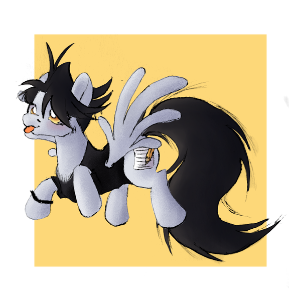 Size: 3000x3000 | Tagged: safe, artist:mattthewaffle, derpibooru import, oc, oc:messy mane, unofficial characters only, pegasus, pony, blushing, cute, pegasus oc, solo, tongue out, wings
