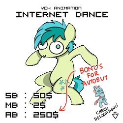 Size: 1000x1000 | Tagged: safe, artist:sugar morning, derpibooru import, ocellus, sandbar, earth pony, pony, animated, bipedal, commission, cursed image, cute, dancing, derp, diaocelles, fortnite, fortnite dance, orange justice, perfect loop, sandabetes, silly, silly pony, simple background, smiling, solo, transparent background, your character here