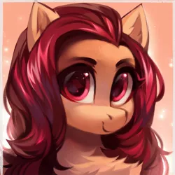 Size: 2048x2048 | Tagged: safe, artist:share dast, derpibooru import, oc, oc:crimm harmony, pegasus, pony, beautiful, bust, chest fluff, cute, ear fluff, female, gradient background, mare, pegasus oc, solo, sparkles, wings