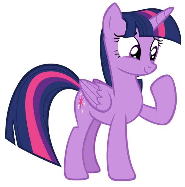 Size: 2912x2944 | Tagged: safe, artist:andoanimalia, derpibooru import, twilight sparkle, twilight sparkle (alicorn), alicorn, pony, surf and/or turf, amused, female, looking at hoof, mare, raised hoof, simple background, smiling, solo, transparent background, vector