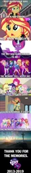 Size: 1280x7000 | Tagged: safe, derpibooru import, edit, edited screencap, screencap, applejack, fluttershy, pinkie pie, rainbow dash, rarity, sci-twi, spike, spike the regular dog, sunset shimmer, twilight sparkle, dog, equestria girls, equestria girls series, friendship games, spring breakdown, spoiler:eqg series (season 2), absurd resolution, caption, cross, equestria girls logo, geode of empathy, geode of shielding, geode of sugar bombs, geode of super speed, geode of super strength, geode of telekinesis, humane five, humane seven, humane six, image macro, magical geodes, midnight sparkle, ponied up, sad, scitwilicorn, song reference, super ponied up, text, the end of equestria girls