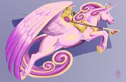 Size: 1024x663 | Tagged: alicorn, artist:dranoo, crown, derpibooru import, female, hoof shoes, horse, human, humans riding horses, jewelry, jousting, knight, mare, princess cadance, regalia, riding, safe, shield, spear, weapon