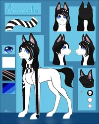 Size: 3200x4000 | Tagged: safe, artist:shkura2011, derpibooru import, oc, oc:annabelle, earth pony, pony, clothes, female, mare, reference sheet, scarf, solo