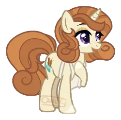 Size: 717x708 | Tagged: safe, artist:owl-clockwork, derpibooru import, cinnamon chai, pony, apron, base used, clothes, simple background, solo, transparent background, watermark