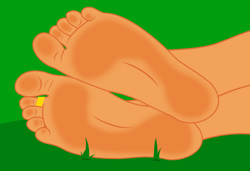 1687016 - anthro, artist:lilihoof, derpibooru import, feet, fetish, foot  fetish, grass, mlp feet, mlp foot, safe, saffron masala, saffron masala foot,  soles - Twibooru