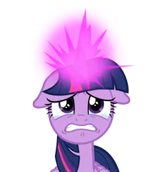 Size: 7296x7693 | Tagged: safe, artist:ejlightning007arts, derpibooru import, twilight sparkle, twilight sparkle (alicorn), alicorn, pony, the ending of the end, spoiler:s09, crying, floppy ears, magic, scared, simple background, solo, teary eyes, transparent background, vector