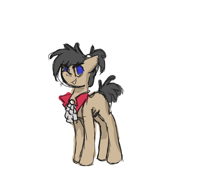 Size: 5100x4000 | Tagged: safe, artist:whiteberry, derpibooru import, earth pony, pony, alexander hamilton, frill, ruffly collar thingy, sketchy, solo