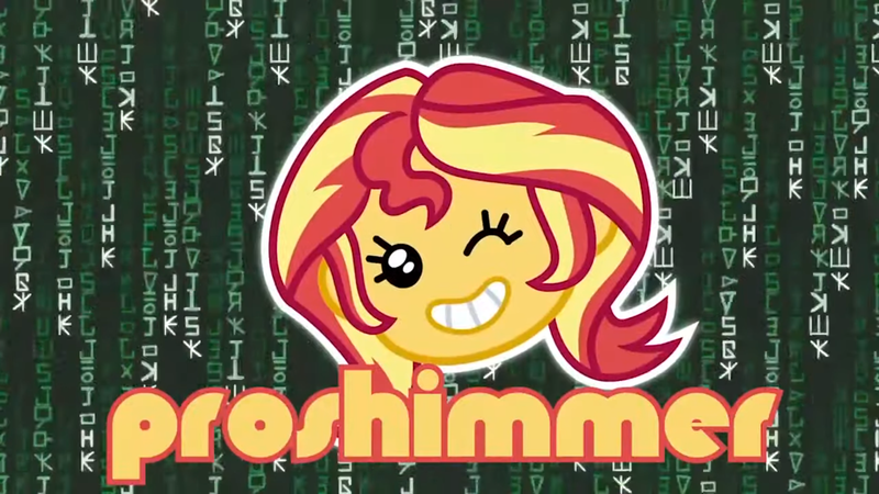 Size: 1920x1080 | Tagged: safe, derpibooru import, edit, edited screencap, screencap, sunset shimmer, equestria girls, equestria girls series, game stream, spoiler:eqg series (season 2), code, computer, cute, emoji, eyelashes, female, gamer sunset, happy, one eye closed, open mouth, ponies the anthology vii, projared, proshimmer, shimmerbetes, shimmercode, smiling, solo, sunset gamer, text, text edit, the matrix, this didn't age well, wink, woman, written equestrian