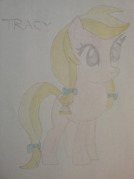 Size: 1944x2592 | Tagged: safe, artist:jerryakiraclassics19, derpibooru import, oc, oc:tracy, unofficial characters only, earth pony, pony, female, traditional art