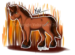 Size: 1024x745 | Tagged: safe, artist:voltage-art, deleted from derpibooru, derpibooru import, ponified, pony, unicorn, kai smith, lego, ninjago, simple background, transparent background, watermark