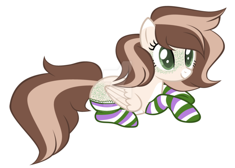 Size: 1057x756 | Tagged: safe, artist:magicdarkart, derpibooru import, oc, pegasus, pony, base used, butt freckles, clothes, deviantart watermark, female, freckles, mare, obtrusive watermark, prone, simple background, socks, solo, striped socks, transparent background, watermark