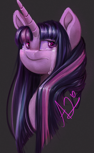 Size: 1775x2879 | Tagged: safe, artist:thewickedvix, derpibooru import, twilight sparkle, pony, crying, sad, solo