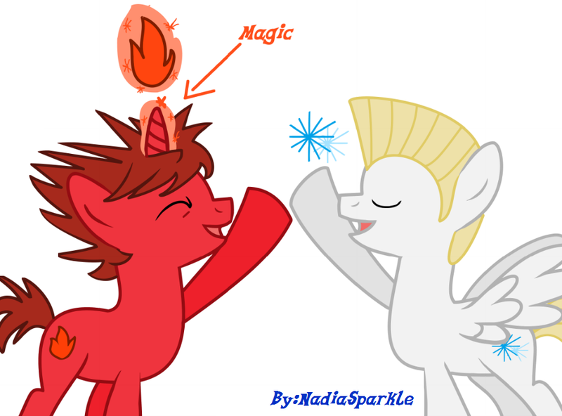 Size: 986x730 | Tagged: safe, artist:nadiasparkle, derpibooru import, ponified, pegasus, pony, unicorn, kai smith, lego, ninjago, zane julien