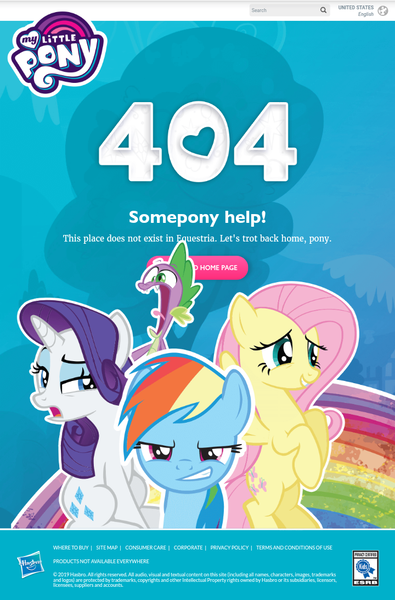 Size: 720x1093 | Tagged: safe, derpibooru import, fluttershy, rainbow dash, rarity, spike, 404, error 404, esrb, image, png, website, yikes