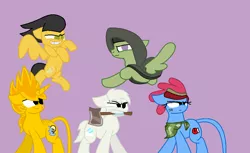 Size: 1024x628 | Tagged: safe, artist:kitcatkombo, artist:worldofcaitlyn, derpibooru import, ponified, pony, angry birds, base used, chuck, ice bear, invader zim, lego, mixels, sylvia, teslo, wander over yonder, we bare bears, zim