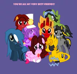 Size: 1076x1048 | Tagged: safe, artist:floreflo300, artist:worldofcaitlyn, derpibooru import, oc, oc:dori bee, oc:hypnooco, ponified, pony, base used, burnard, flain, globert, krader, lego, mixels, niksput, non-mlp oc, teslo