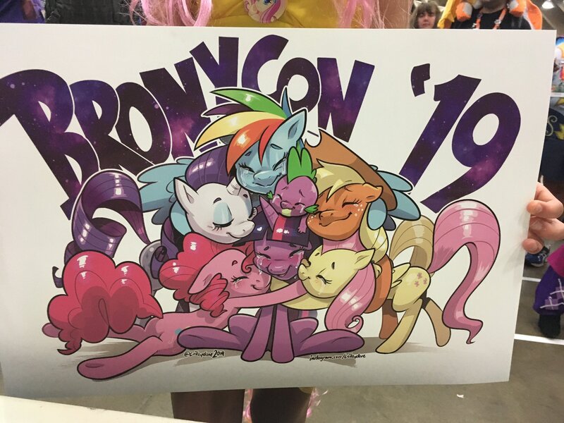 Size: 2048x1536 | Tagged: safe, artist:crikeydave, derpibooru import, applejack, fluttershy, pinkie pie, rainbow dash, rarity, spike, twilight sparkle, earth pony, pegasus, pony, unicorn, bronycon, bronycon 2019, 2019, crying, end of bronycon, eyes closed, group hug, hug, irl, mane seven, mane six, photo, traditional art