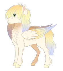 Size: 2638x3000 | Tagged: safe, artist:venommocity, derpibooru import, oc, oc:muffin top, pegasus, pony, ambiguous gender, colored wings, colored wingtips, offspring, parent:derpy hooves, parent:hoops, parents:derpyhoops, simple background, solo, transparent background, wings