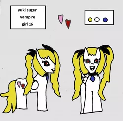 Size: 1052x1035 | Tagged: safe, artist:ask-luciavampire, derpibooru import, oc, oc:yuki suger, pony, vampire, vampony, 1000 hours in ms paint, profile, tumblr