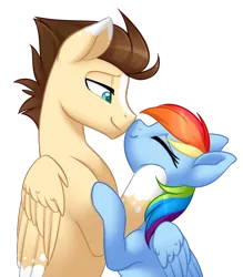 Size: 2019x2307 | Tagged: safe, artist:scarlet-spectrum, derpibooru import, rainbow dash, oc, oc:skittle, pony, boop, canon x oc, cute, female, male, noseboop, shipping, simple background, skidash, straight, transparent background