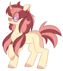 Size: 2677x3000 | Tagged: safe, artist:crazysketch101, derpibooru import, oc, unofficial characters only, pony, unicorn, commission, curved horn, female, glasses, horn, simple background, solo, transparent background