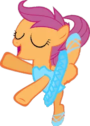 Size: 516x720 | Tagged: safe, artist:angrymetal, derpibooru import, scootaloo, pony, 1000 hours in ms paint, ballerina, ballet, ballet slippers, clothes, cute, cutealoo, eyes closed, on one leg, one leg raised, palindrome get, scootarina, scootatutu, scootutu, shoes, simple background, skirt, skirtaloo, smiling, solo, transparent background, tutu