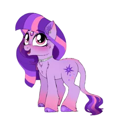 Size: 1014x1067 | Tagged: safe, artist:unoriginai, derpibooru import, twilight sparkle, earth pony, hybrid, kirin, pony, leak, spoiler:g5, alternate design, alternate hairstyle, cute, earth pony twilight, g5, twilight sparkle (g5)