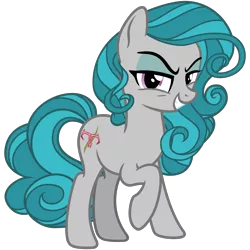 Size: 3200x3200 | Tagged: safe, alternate version, artist:cheezedoodle96, derpibooru import, idw, swift foot, earth pony, pony, spoiler:comic, spoiler:comicfeatsoffriendship01, .svg available, cutie mark, evil, evil grin, eyeshadow, female, filly, grin, idw showified, image, lidded eyes, looking at you, makeup, mare, raised hoof, simple background, smiling, solo, svg, teenager, thracian, transparent background, vector