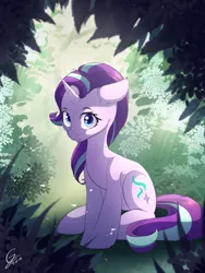 Size: 1500x2000 | Tagged: safe, artist:laptop-pone, derpibooru import, starlight glimmer, pony, unicorn, cute, female, floppy ears, glimmerbetes, looking at you, mare, sitting, smiling, solo